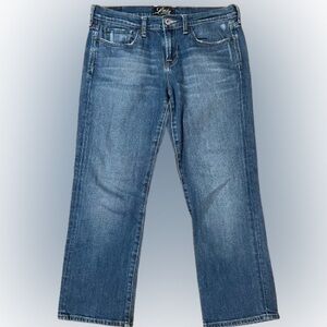 Lucky Brand Summer Sweet N Low Crop Blue Denim Jeans Size 29
